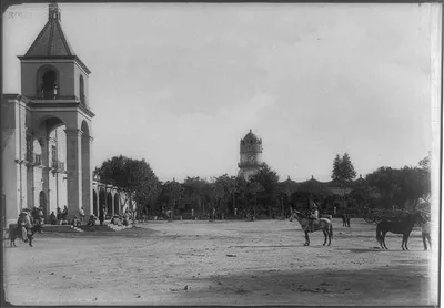 Hacienda Peotillos: [Courtyard], 1884