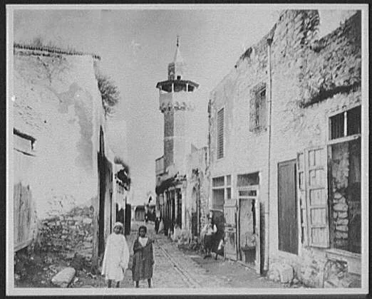 Tunis - mosque in native quarter, Tunisia, Tunis, 1894