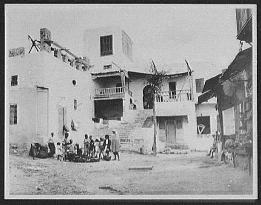 Tunis - a view in Sidi bou-Said, Tunis, Tunisia, 1894