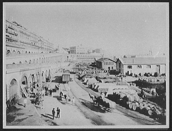 Algiers - depot and station grounds of Algerian Railway, Algiers, Algeria, 1894