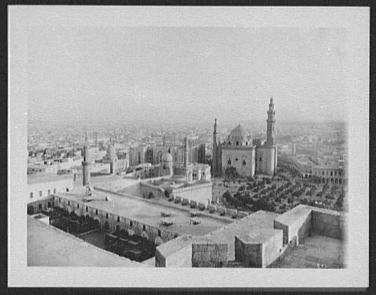 Cairo - panorama from the Citadel - left half, Egypt, Cairo, 1894