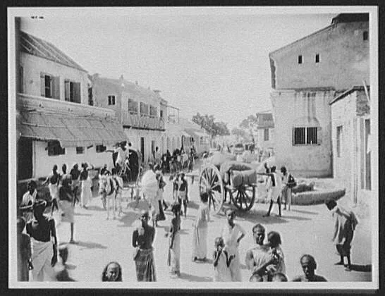 Tuticorin - street scene, India, Tuticorin, 1895