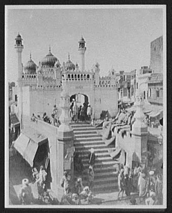 Lahore - the Sonali Musjid, or Golden Mosque, Pakistan, Lahore, 1895