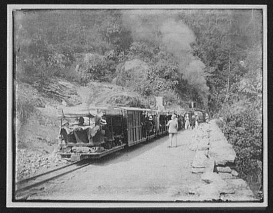 WTC [i.e. World Transportation Commission] on the Darjeeling Railway, India, 1895