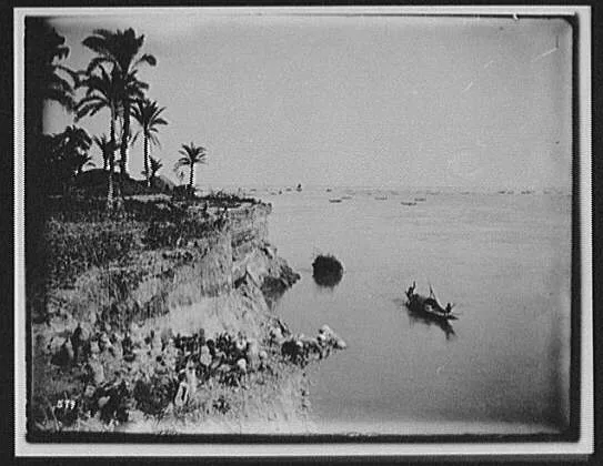 Junction of the Ganges and Brahmaputra Rivers, Bangladesh, India, Brahmaputra River, Ganges River, 1895