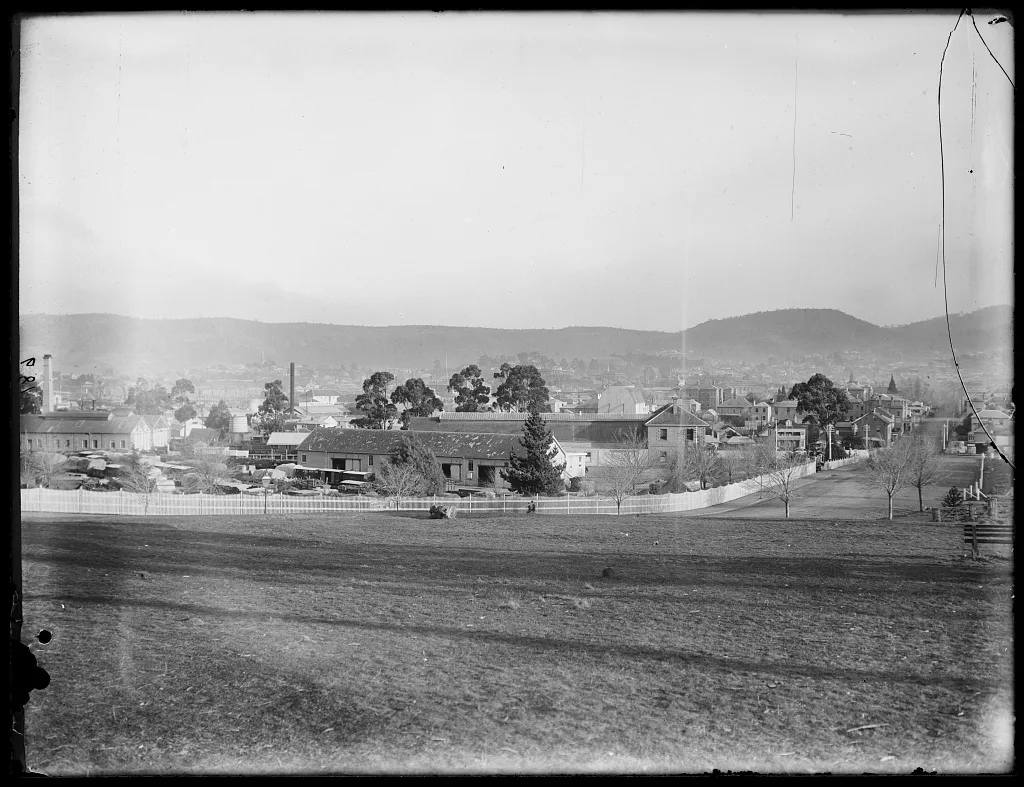 General view of city, Tasmania, 1895