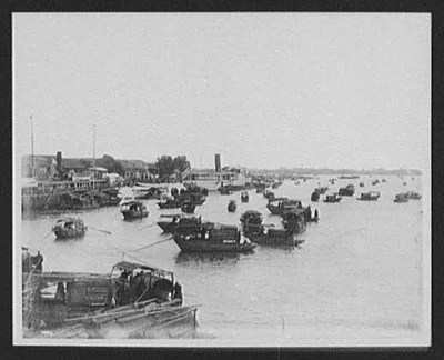 Harbor scene, China, 1895