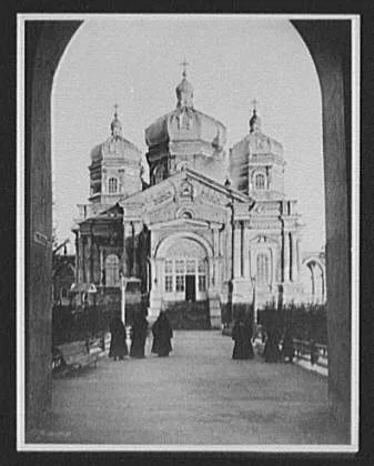Vosnesenskaya, near Irkutsk - monastery, Russia, 1896