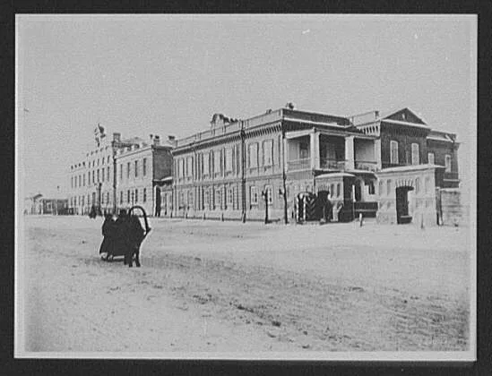 Krasnoyarsk - residence and offices of the Governor, gymnasium, or…, Russia, Krasnoyarsk, 1896
