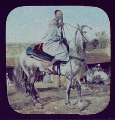 N. Africa (?) man with rifle on horseback, "An Arab Cavalier - Tuns, Tunis, Tunisia, 1894