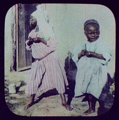 Oran - two small girls on street, Algeria, Oran, 1894