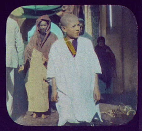 Tangier - [boy and other people in market or street], Tangier, Morocco, 1894