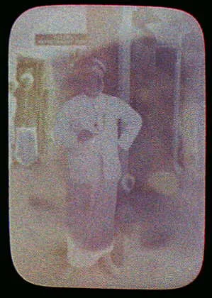 Madura - station master in front of 1st class refreshment room, Madurai, India, 1895