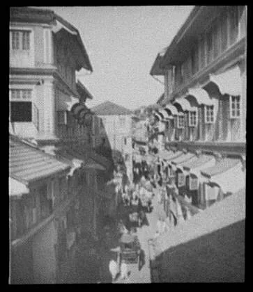 Bombay - street scene in native quarter, India, Bombay, 1895