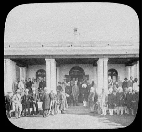 WTC [i.e. World Transportation Commission] and other guests at a…, India, 1895