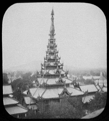 Mandalay - tower of palace, Burma, Mandalay, 1895