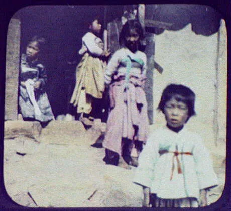 Four small girls, Java, Indonesia, 1895