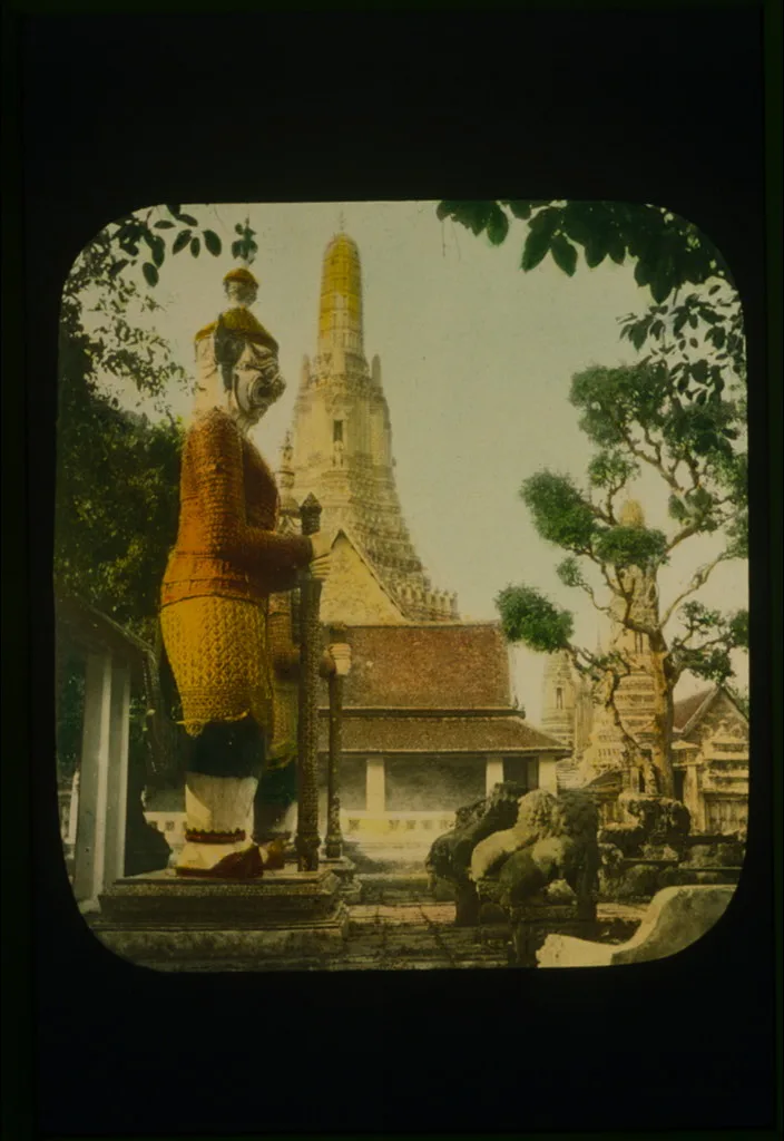 Bangkok - palace court interior, Thailand, Bangkok, 1895