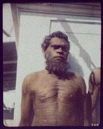 Aborigine man of the Worki (?) tribe, Gilbert River, Queensland, 1895