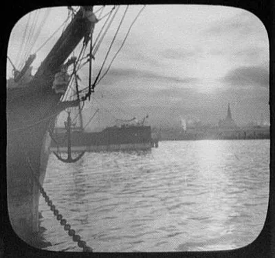 Dunedin harbor at sunset, Dunedin, New Zealand, 1895
