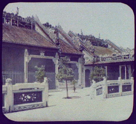 Canton - ancestral hall of the Shun Family, Guangzhou, China, 1895