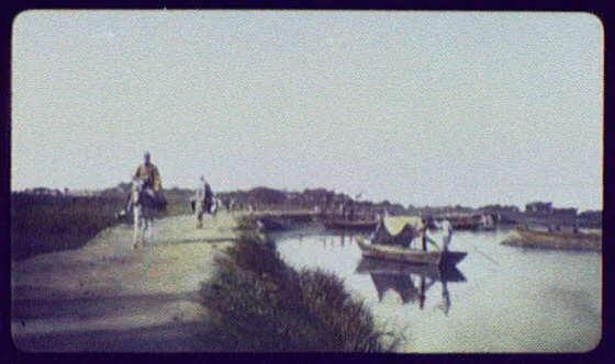 On the grand canal between Tong-chow and Peking, China, 1895