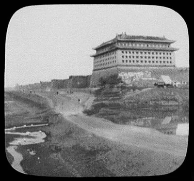 Peking - view along wall and Emperor's Palace, Beijing, China, 1895