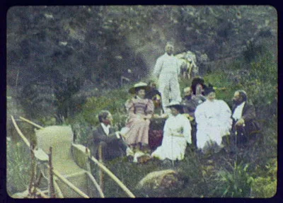 WTC [i.e. World Transportation Commission] members and three women…, China, 1895