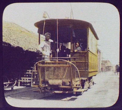 Street car, China, 1895