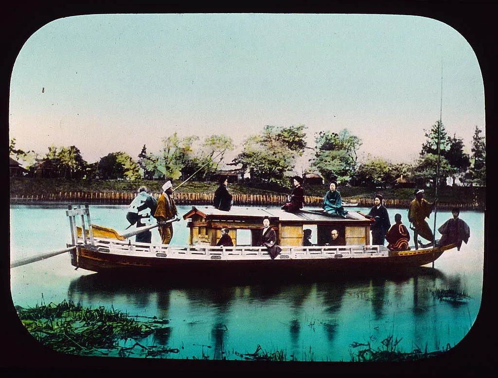 Houseboat, Japan, 1895