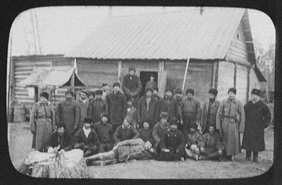 Colony of ex-convicts near Eastern Siberian Railway, 1895