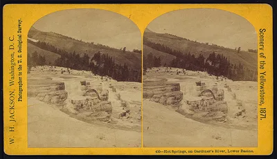 Hot Springs, on Gardiner's River, Lower Basins, 1871