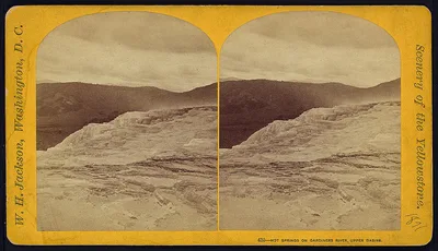 Hot Springs on Gardiners River, Upper Basins, 1871