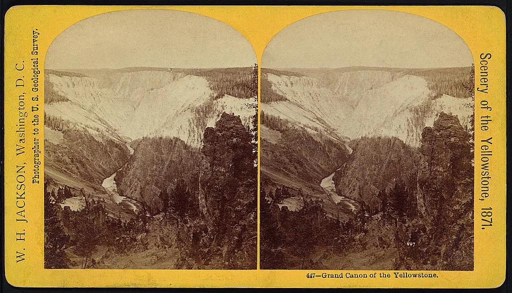 Grand Canyon of the Yellowstone, 1871