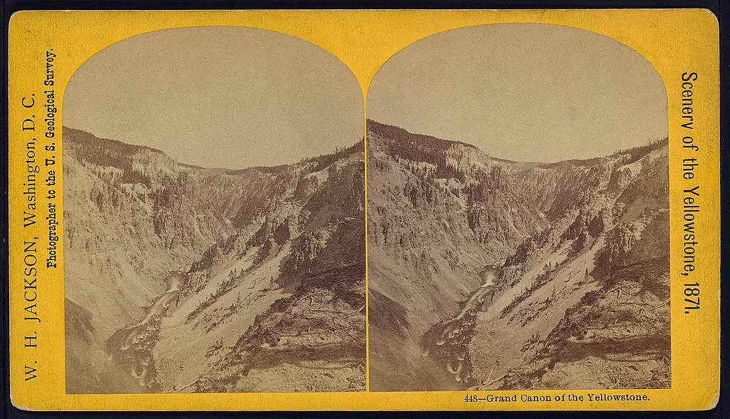 Grand Canyon of the Yellowstone, 1871