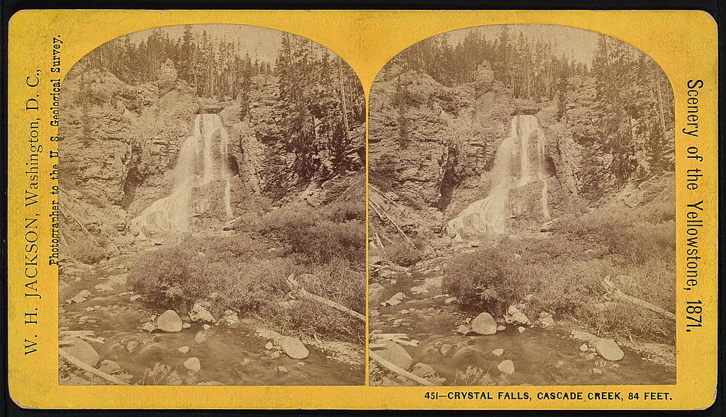 Crystal Falls, Cascade Creek, 84 Feet, 1871