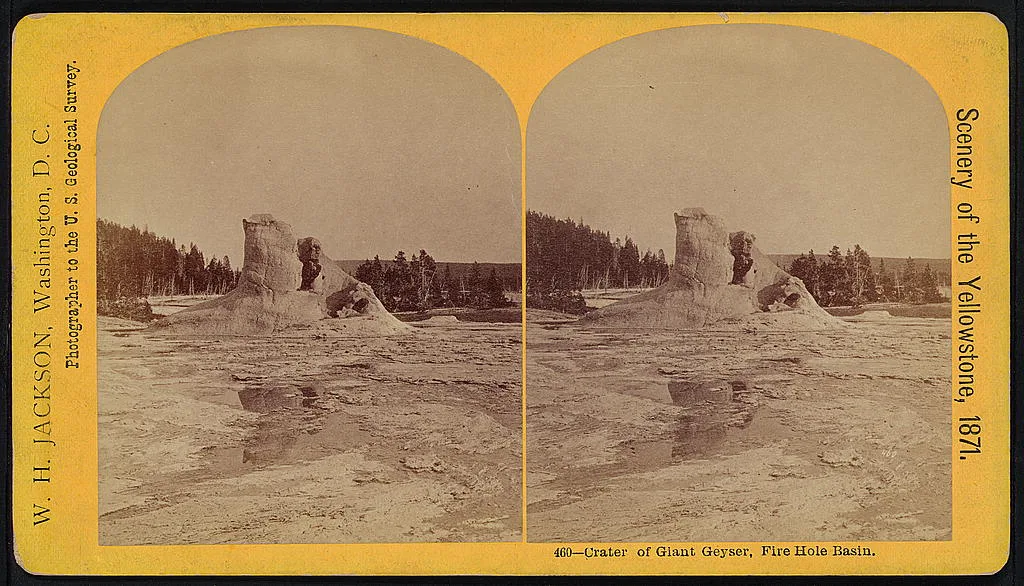 Crater of Giant Geyser, Fire Hole Basin, 1871