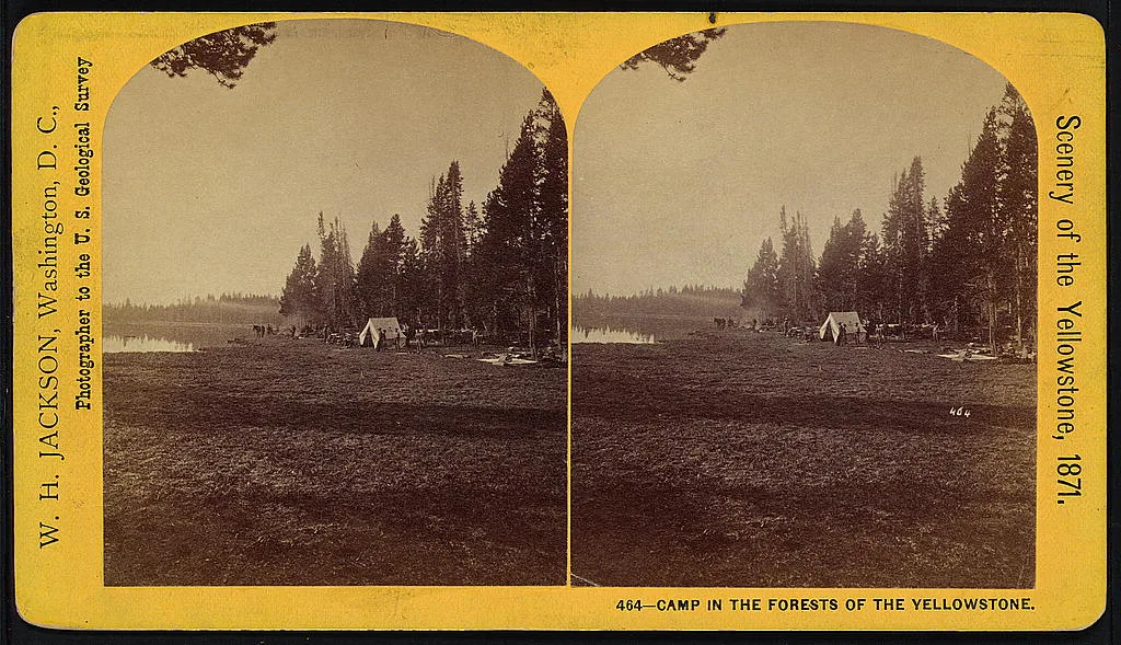 Camp in the Forests of the Yellowstone, 1871