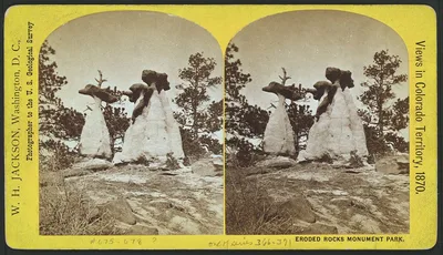 Eroded rocks monument park, 1870