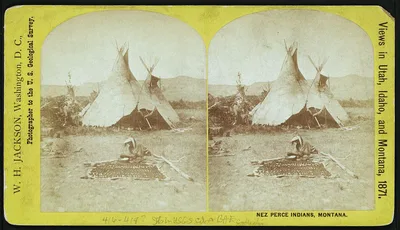 Nez Perce Indians, Montana, 1871