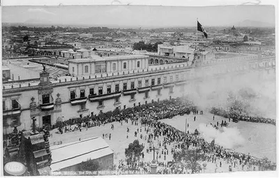 [Mexico - Mexico City, 1884-1885; "the 5th of May in the Plaza de…