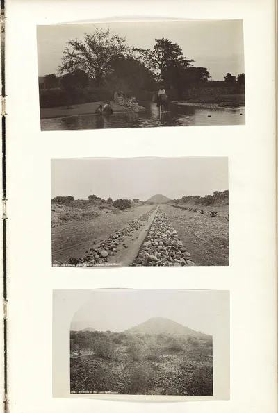 The Pathway of the Dead and Pyramid of the Moon Pyramids of San Juan…, Mexico, San Juan Teotihuacán, 1883