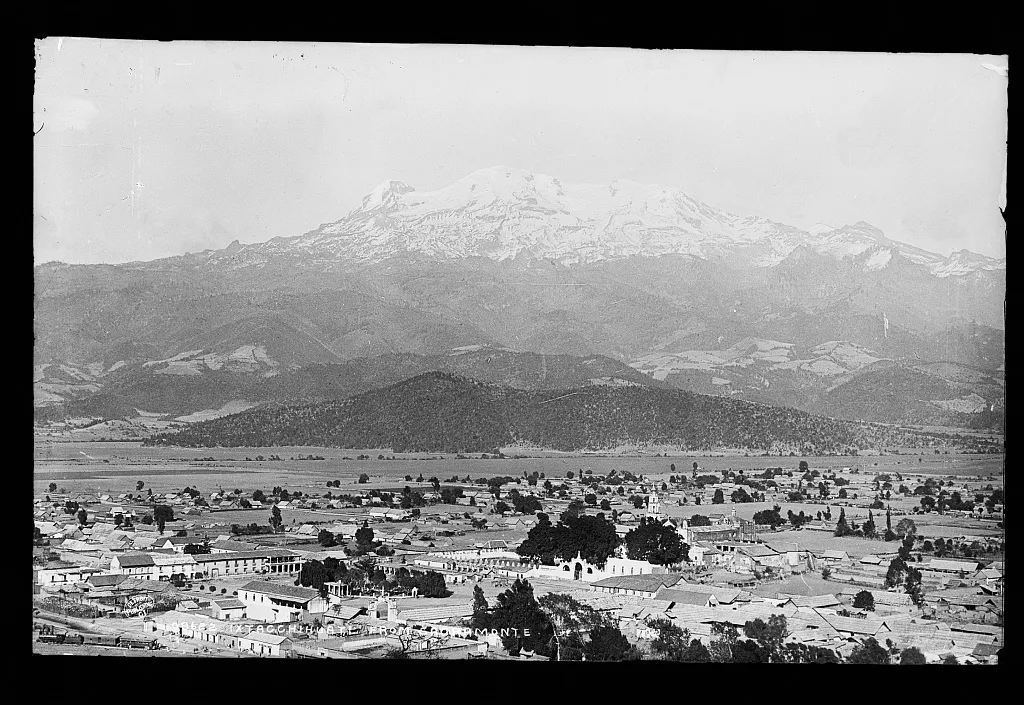 Ixtacchihuatal [sic] from Sacramonte [i.e. Sacro Monte], Mexico, Iztaccihuatl, 1880
