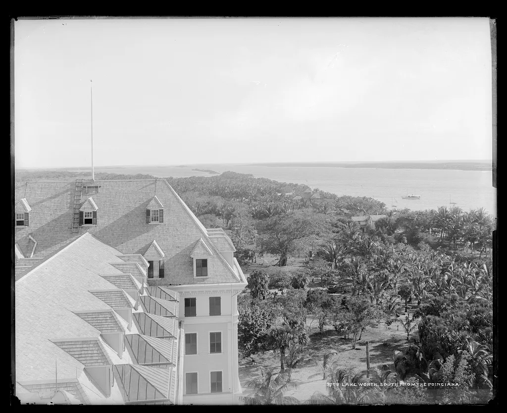 Lake Worth, south from the [Royal] Poinciana, Florida, 1880