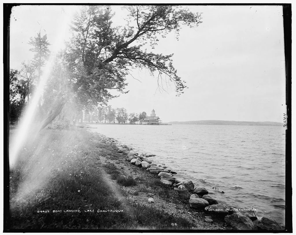 Boat landing, Lake Chautauqua, New York (State), 1880