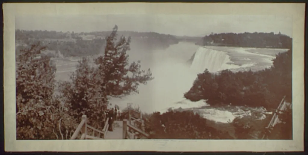 The American Falls and Clifton House, New York (State), 1890