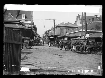 The old French Market, New Orleans, Louisiana, 1880