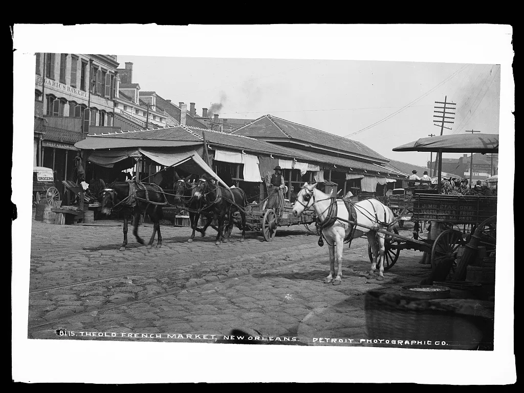 The old French Market, New Orleans, Louisiana, 1880