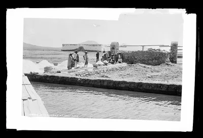 Salt works at Salinas, Tampico (Tamaulipas), Mexico, Tampico, Tamaulipas, 1880