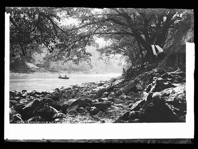 Lerma River [i.e. Santiago River] at the Barranca, Mexico, Barranca De Oblatos, Santiago River, 1880